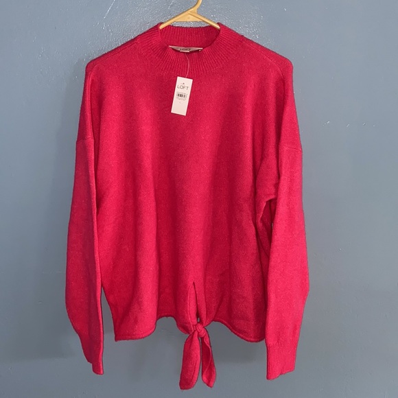 Loft Tie Front Sweater - Picture 2 of 7